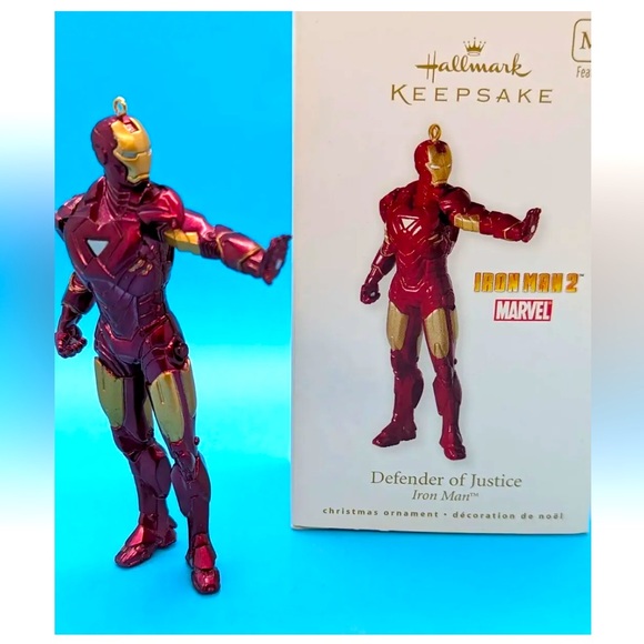 Hallmark Other - 2010 Iron Man Defender Of Justice w/light Hallmark Ornament NIB